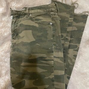 Lucky Brand Jeans camo Bridget crop